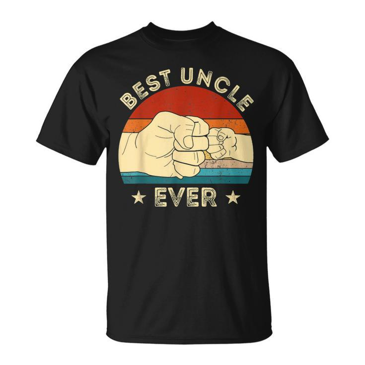 Vintage Best Uncle Ever Fist Bump Funny Uncle Fathers Day  Unisex T-Shirt