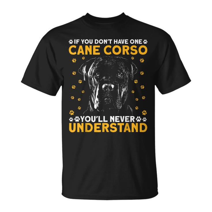 Vintage Cane Corso Italiano Italian Mastiff Dog Pet  Unisex T-Shirt