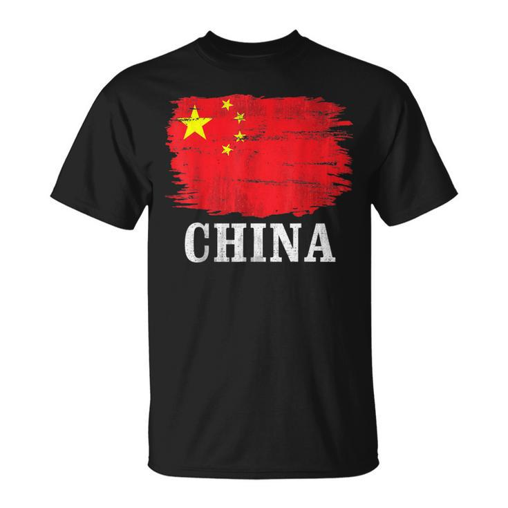 Vintage China Flag For Chinese T-Shirt