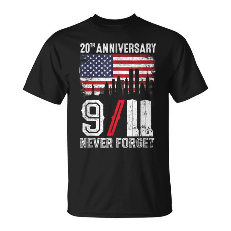 Vintage Design Patriotic Day Never Forget 2001 911  Unisex T-Shirt