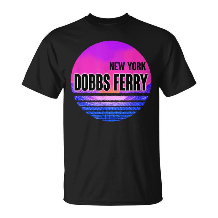 Vintage Dobbs Ferry Vaporwave New York T-Shirt