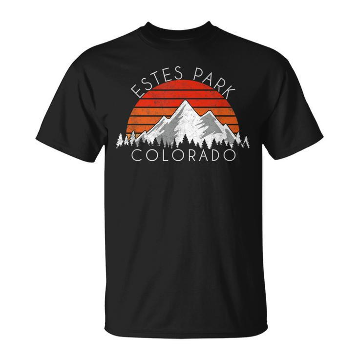 Vintage Estes Park Colorado Retro Distressed T-Shirt