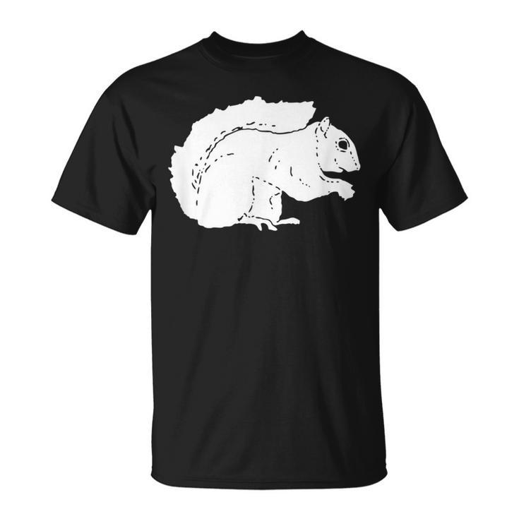 Vintage Forest Animals Cute American Gray Squirrel T-Shirt