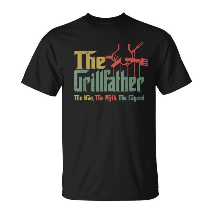 Vintage Funny The Grillfather Grill Fathers Vintage  Unisex T-Shirt