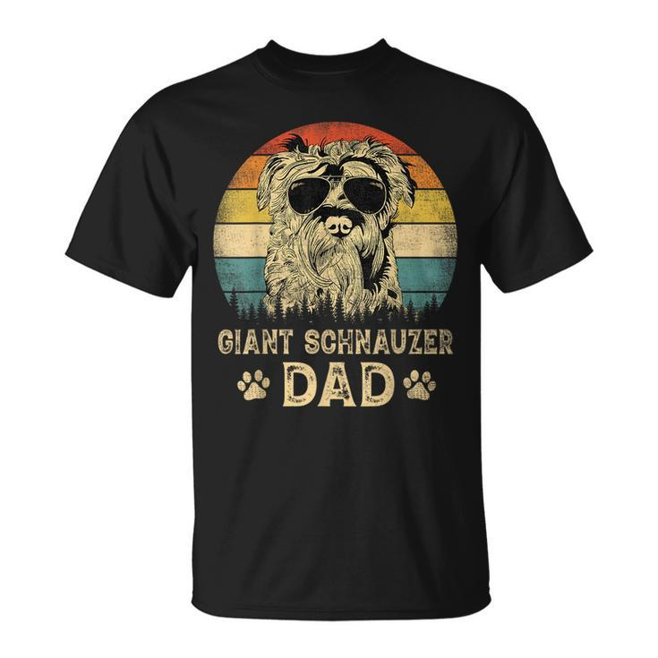 Vintage Giant Schnauzer Dad Dog Lovers Fathers Day   Unisex T-Shirt