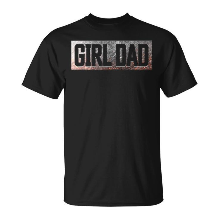 Vintage Girl Dad Proud Father Classic Fathers Day Daddy  Unisex T-Shirt