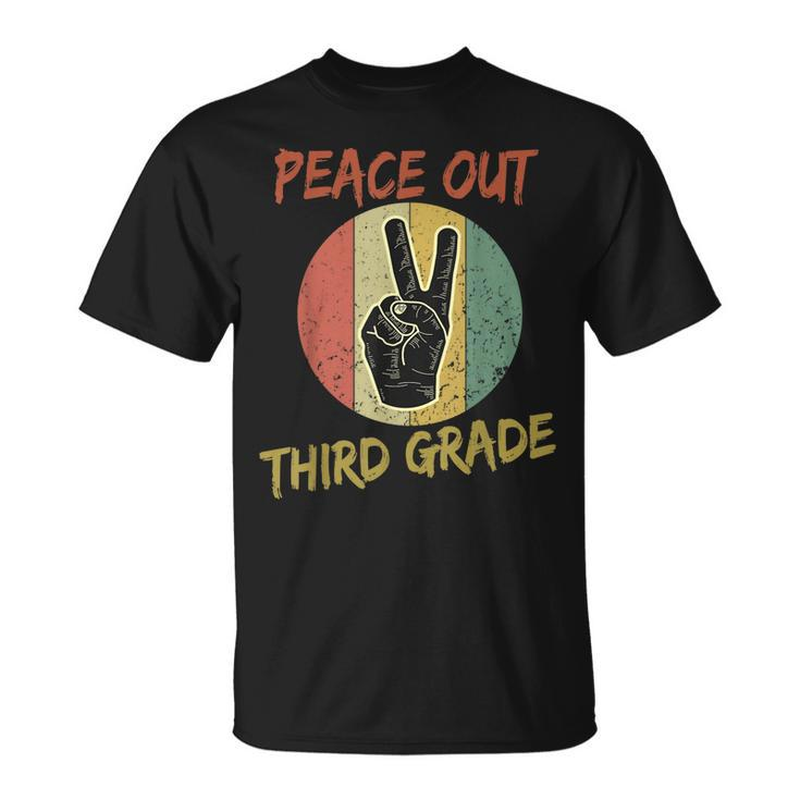 Vintage Graduate Third Grade 2022 Peace Out 3Rd Grade Unisex T-Shirt