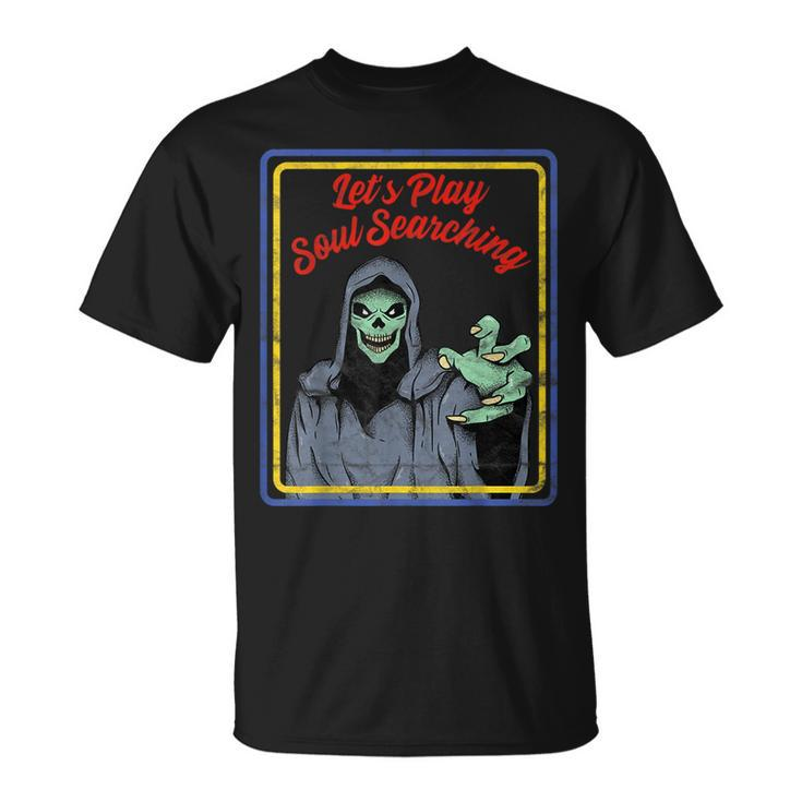 Vintage Horror Soul Searching Grim Reaper Reaper T-Shirt