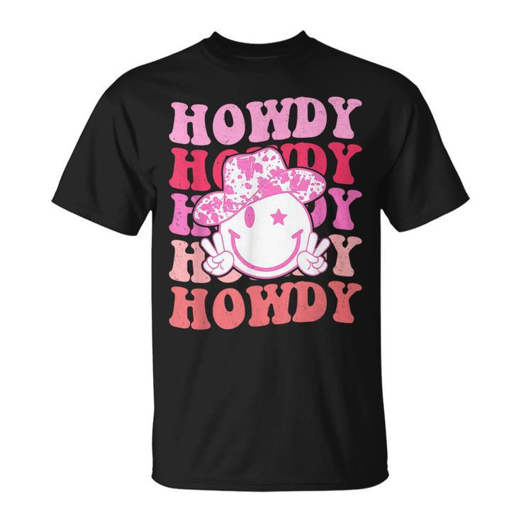 Vintage Howdy Rodeo Western Country Southern Cowgirl Rodeo Funny Gifts Unisex T-Shirt