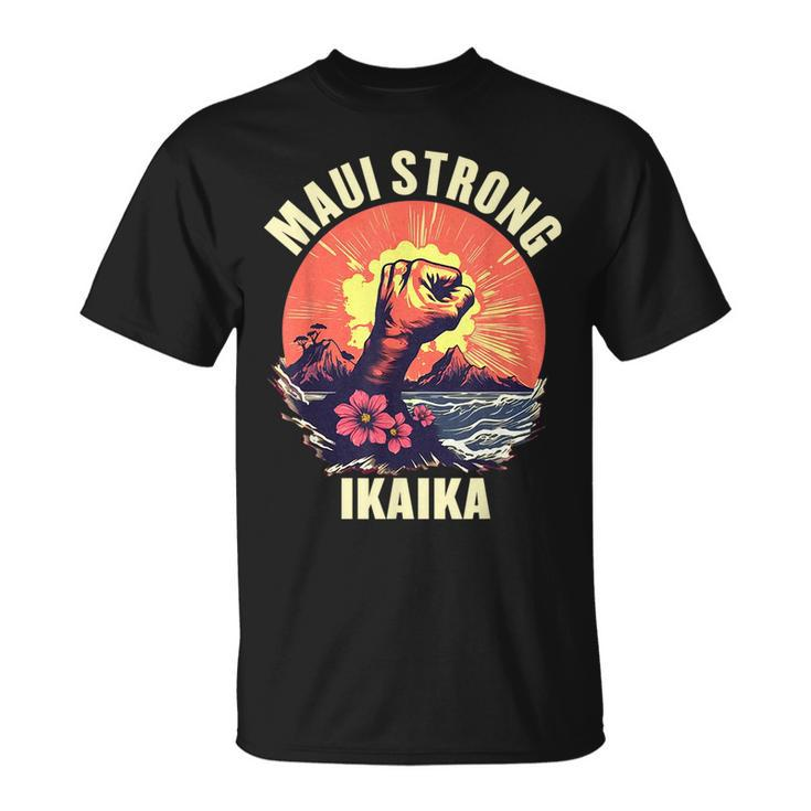 Vintage Ikaika Strong Maui Hawaii Island I Love Hawaii T-Shirt