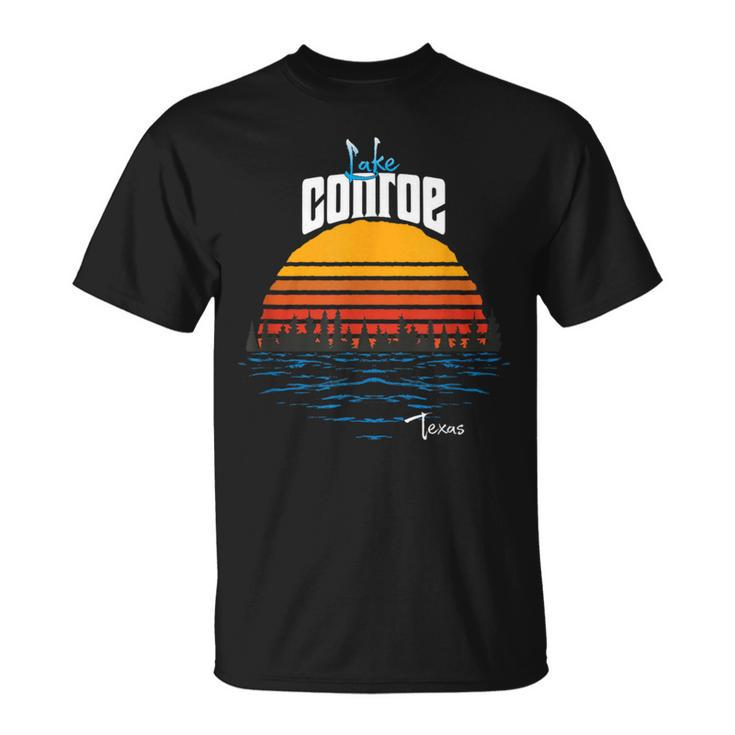 Vintage Lake Conroe Texas Souvenir T-Shirt