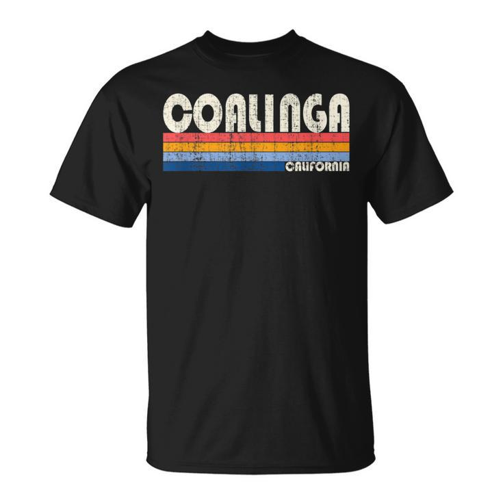 Vintage Retro 70S 80S Style Hometown Of Coalinga Ca T-Shirt