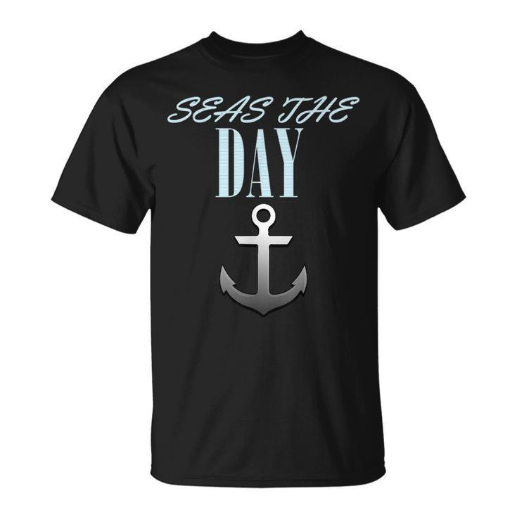 Vintage Sailor Anchor Quote For Sailing Boat Captain  Unisex T-Shirt