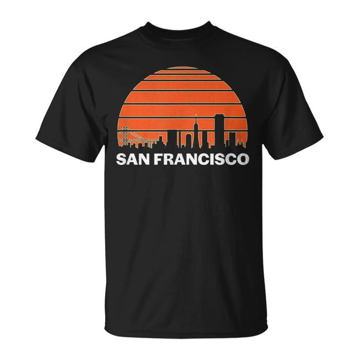 Vintage San Francisco California Cityscape Retro  Unisex T-Shirt