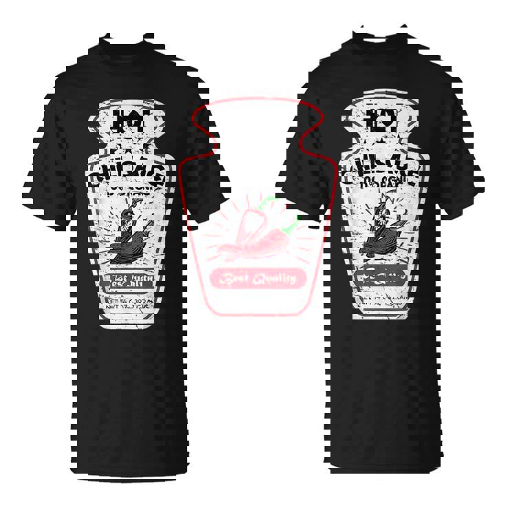 Vintage Spicy Chili Hot Sauce Costume Funny Halloween Gifts Halloween Funny Gifts Unisex T-Shirt Vintage Spicy Chili Hot Sauce Costume Funny Halloween Gifts Halloween Funny Gifts Unisex T-Shirt