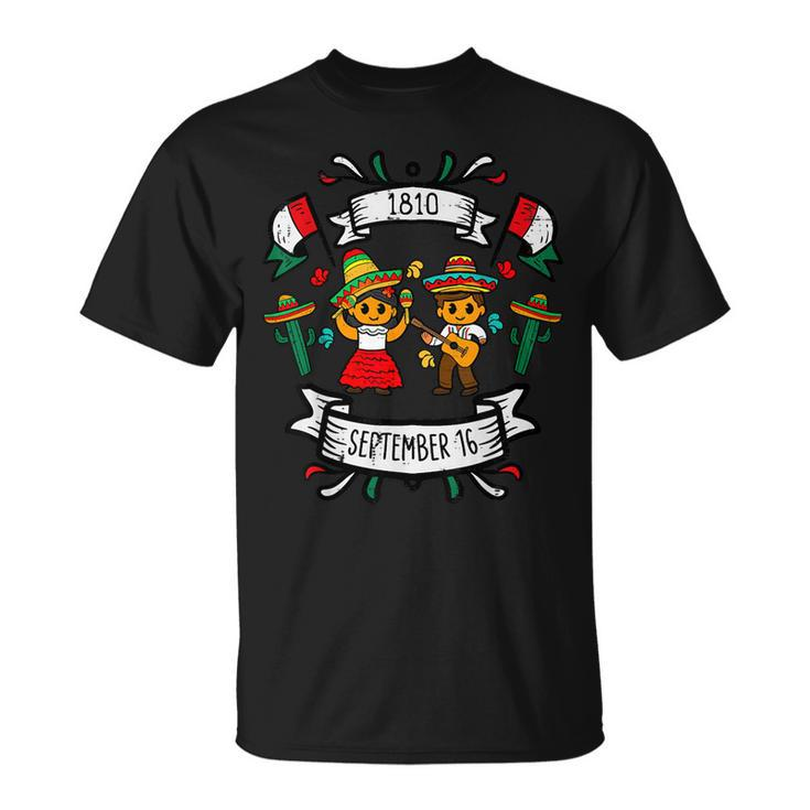 Viva Mexico September 16 1810 Mexican Independence Day T-Shirt