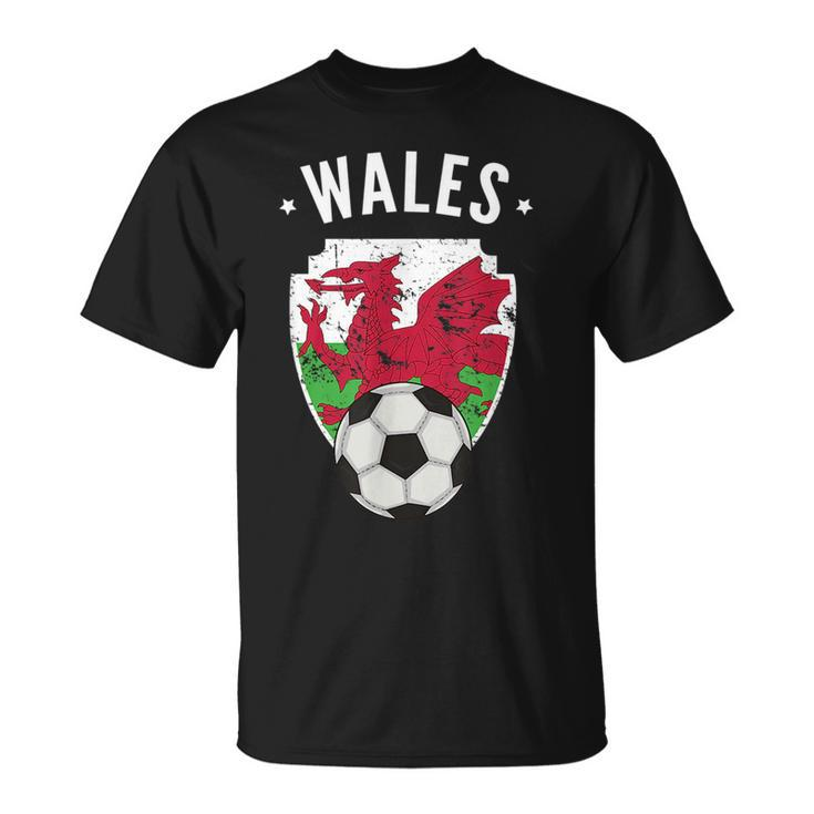 Wales Soccer Wales Flag Football Welsh Pride Roots  Unisex T-Shirt