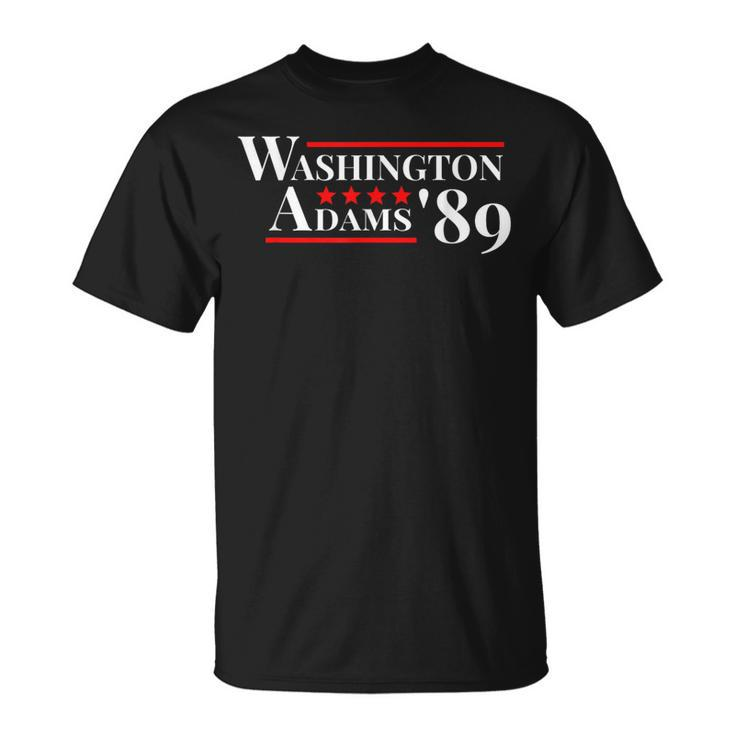 Washington Adams 1789 American Presidents Day Us History T-Shirt
