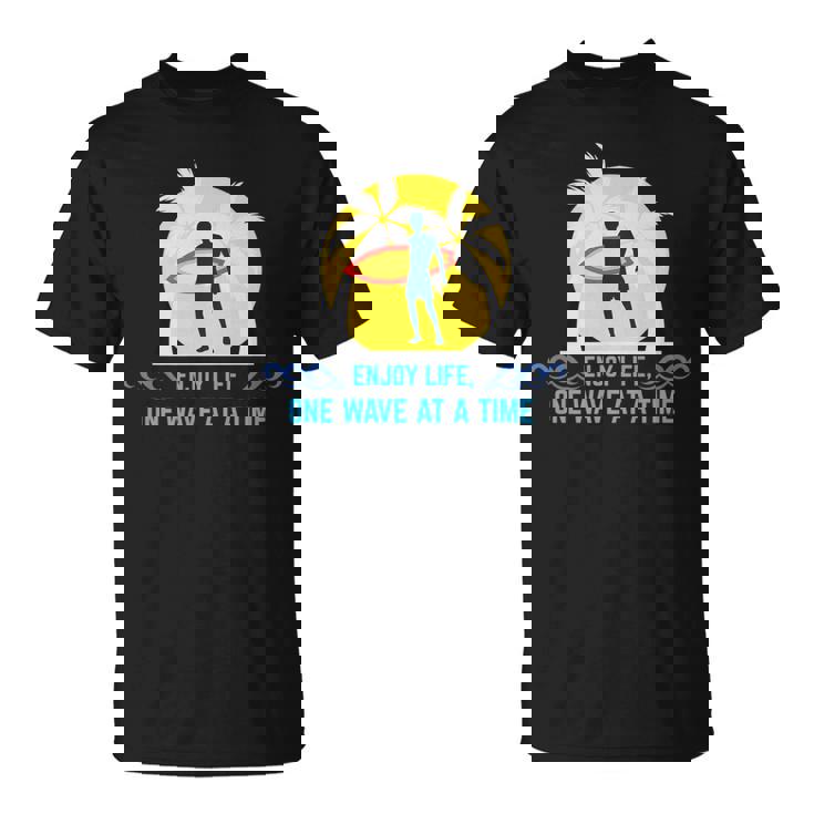 Wave Riding Windsurfer With Surfboard T-Shirt