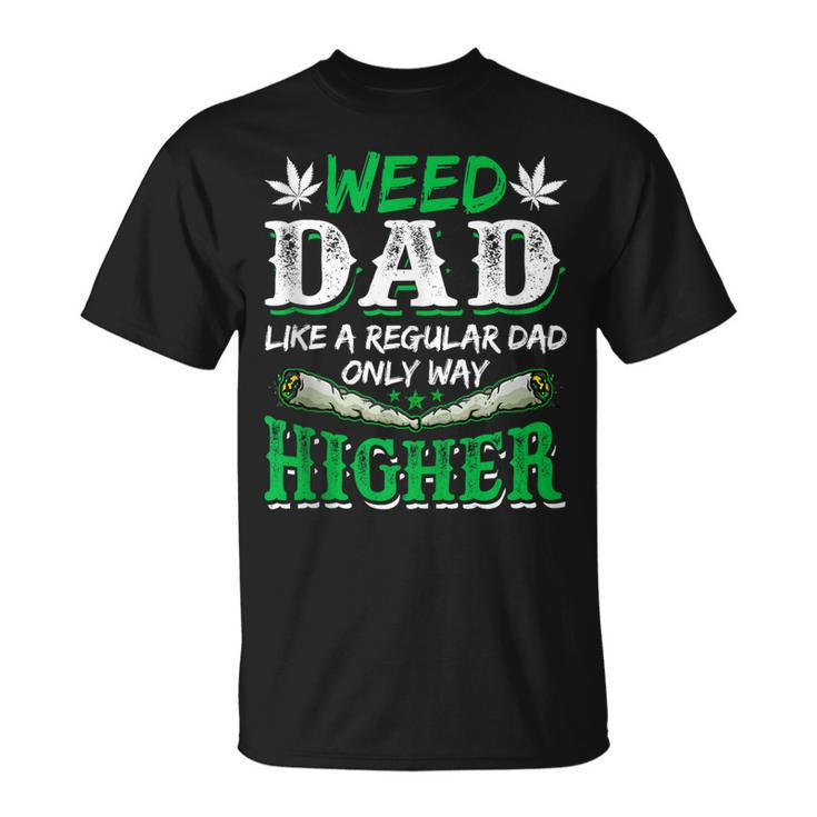 Weed Dad Marijuana Funny 420 Cannabis Thc Pumpkin Themed  Gift For Women Unisex T-Shirt