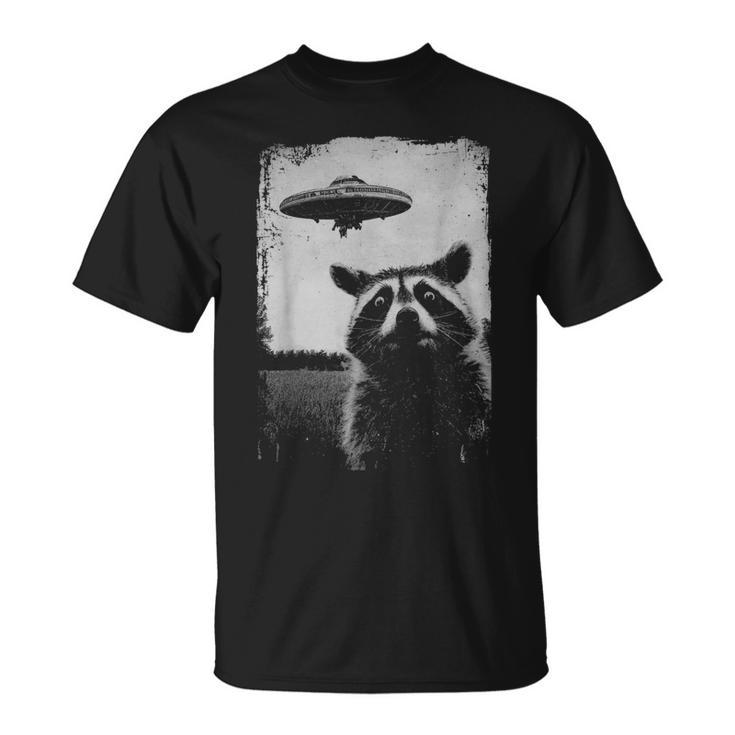 Weird Ufo Raccoon Alien T-Shirt