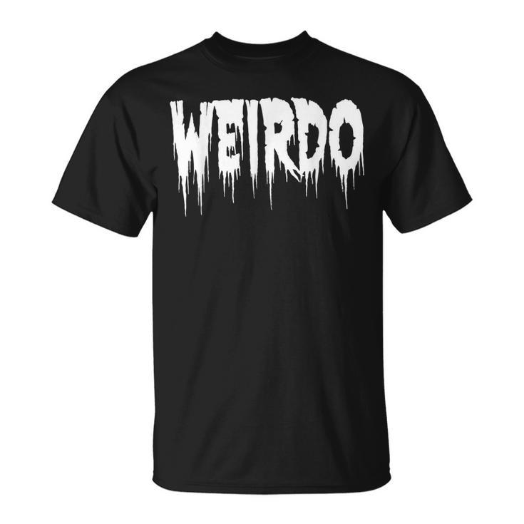 Weirdo Horror Goth Emo Rock Heavy Metal Rock T-Shirt