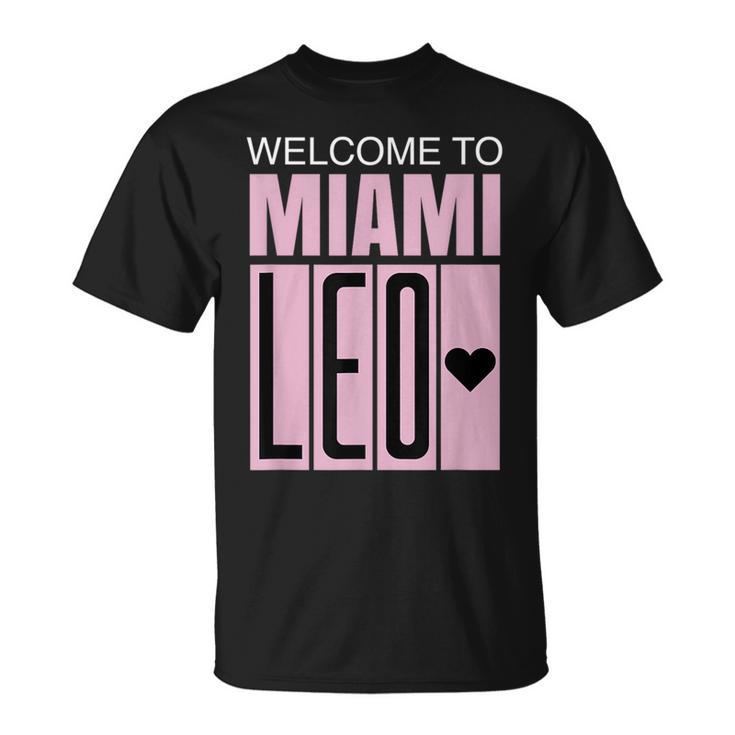 Welcome To Miami Leo 10 Goat Gifts For Goat Lovers Funny Gifts Unisex T-Shirt