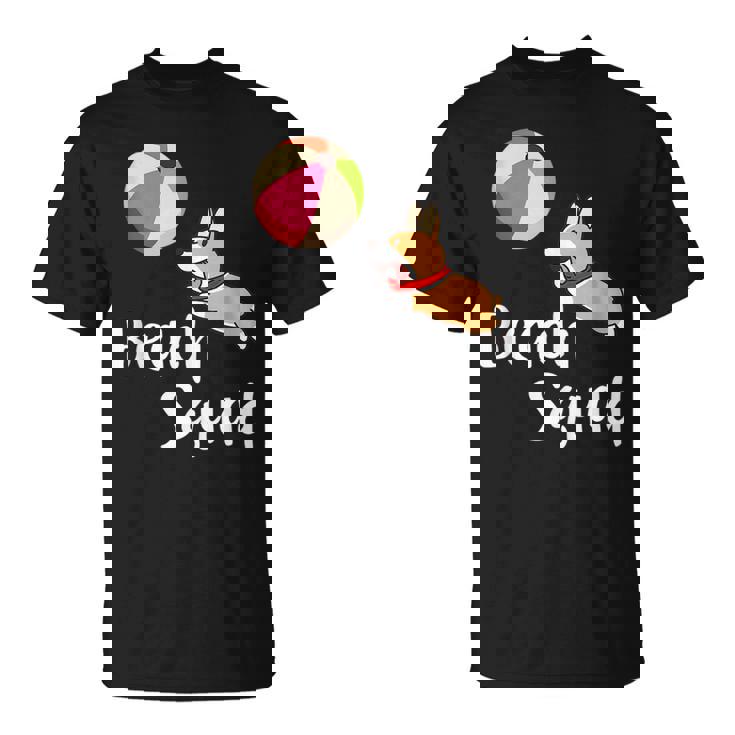 Welsh Corgi Dogs Beach Squad Summer Vacation Gift Outdoors Unisex T-Shirt