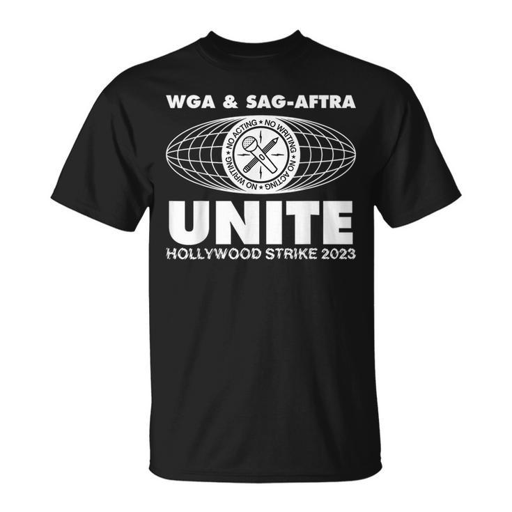 Wga & Sag-Aftra-Unite Hollywood Strike 2023 T-Shirt