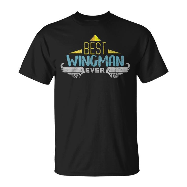 Wingman Design For Boys Airplane Men Gift Idea Kids Pilot  Unisex T-Shirt
