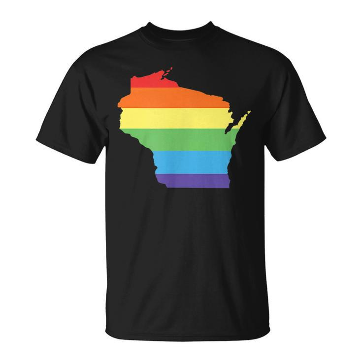 Wisconsin Gay Pride Support - Lgbt Equality Unisex T-Shirt