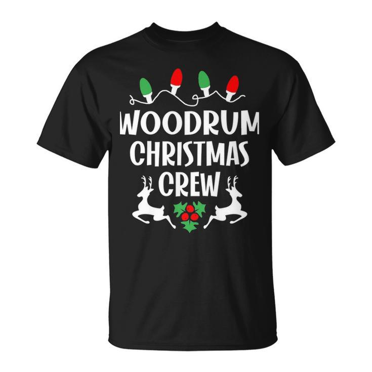 Woodrum Name Gift Christmas Crew Woodrum Unisex T-Shirt