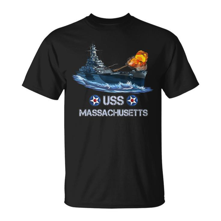 World War 2 United States Navy Uss Massachusetts Battleship  Unisex T-Shirt