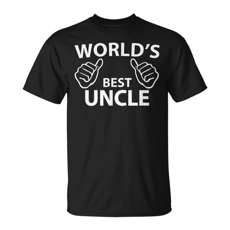 Worlds Best Uncle  Cool Uncles Gift Unisex T-Shirt