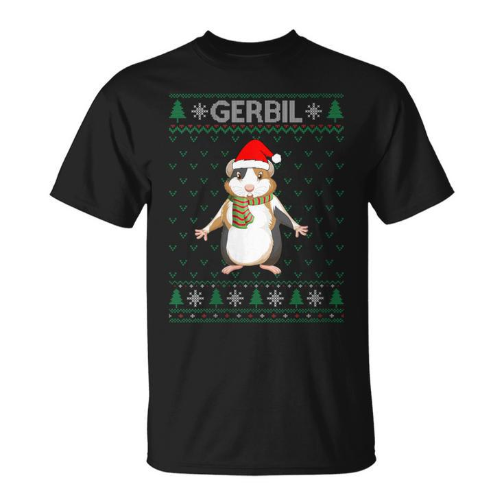 Xmas Gerbil  Ugly Christmas Sweater Party T-Shirt
