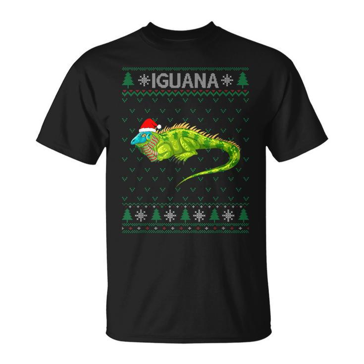 Xmas Iguana  Ugly Christmas Sweater Party T-Shirt