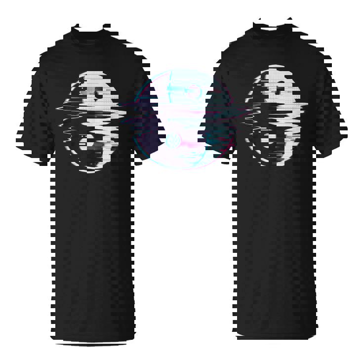 Yin Yang Glitch Spiritual Buddhism Yoga Goa Psy Trance T-Shirt