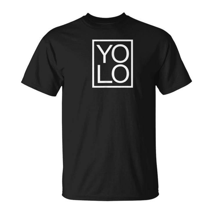 Yolo Novelty Graphic You Only Live Once Typography T-Shirt