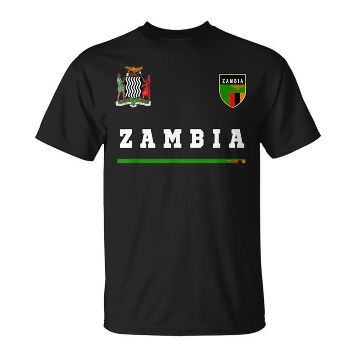 Zambia SportSoccer Jersey  Flag Football Africa  Unisex T-Shirt