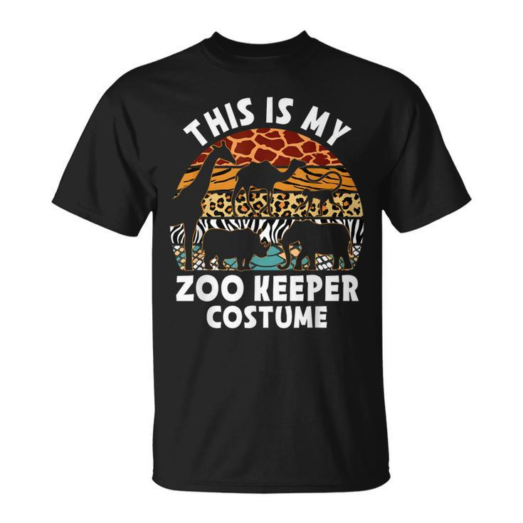 This Is My Zoo Keeper Costume Zoo Garden Animal Lover Keeper T-Shirt