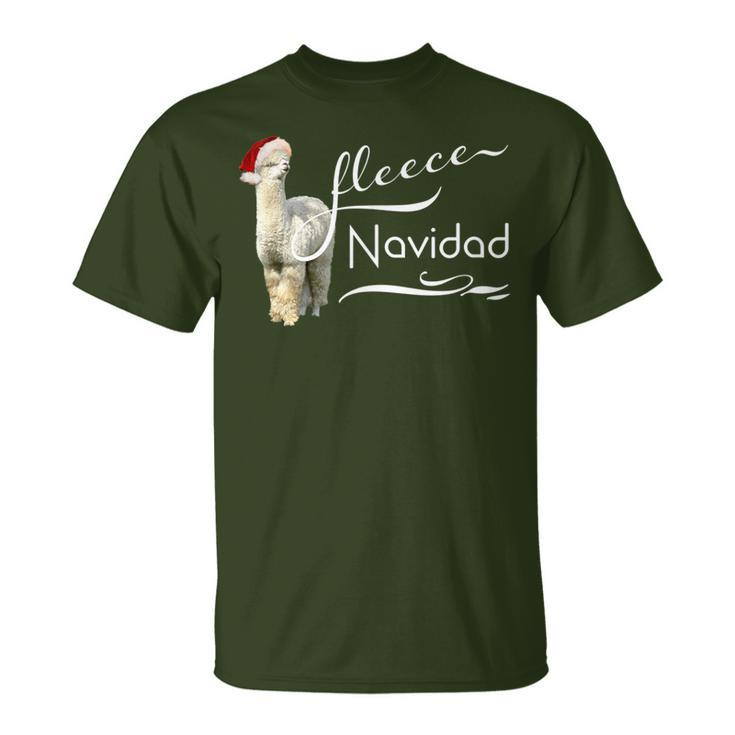 Alpaca Fleece Navidad Christmas T T-Shirt