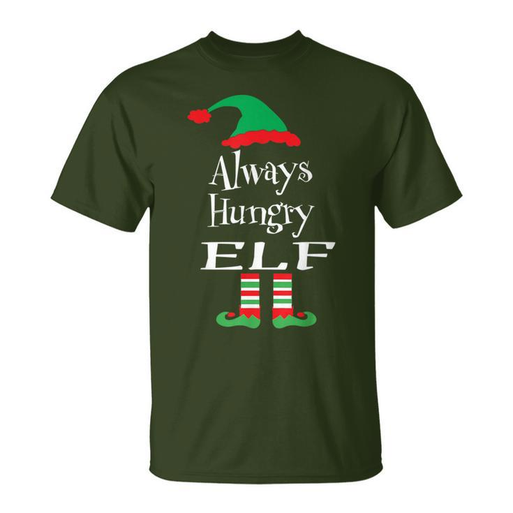 Always Hungry Elf Christmas Family Matching Group T-Shirt