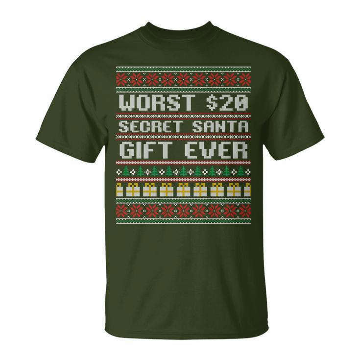 Best Worst $20 Secret Santa Ever  Idea T-Shirt