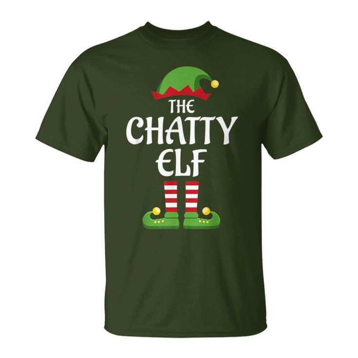 Chatty Elf Family Matching Group Christmas T-Shirt