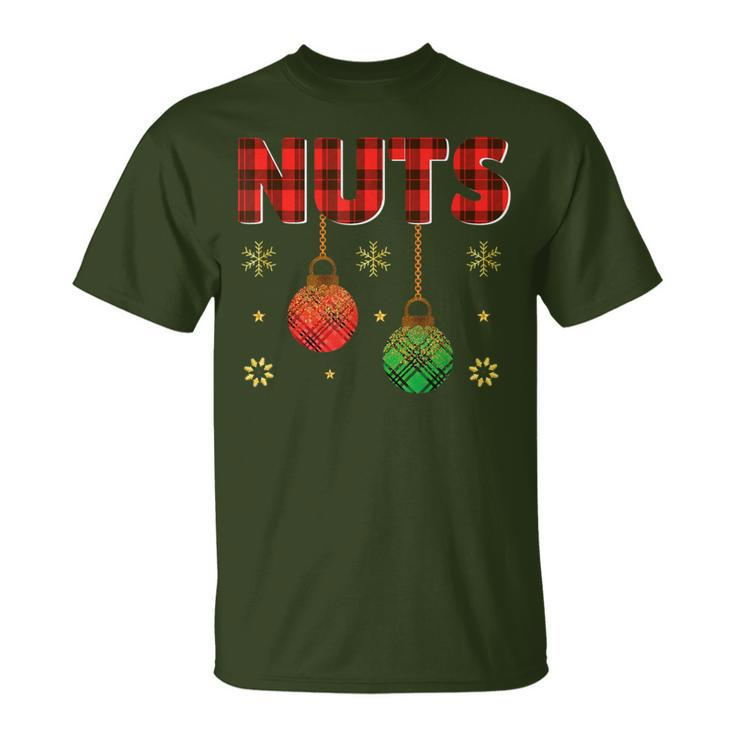 Chest Nuts Christmas Matching Adult Couple Chestnuts T-Shirt