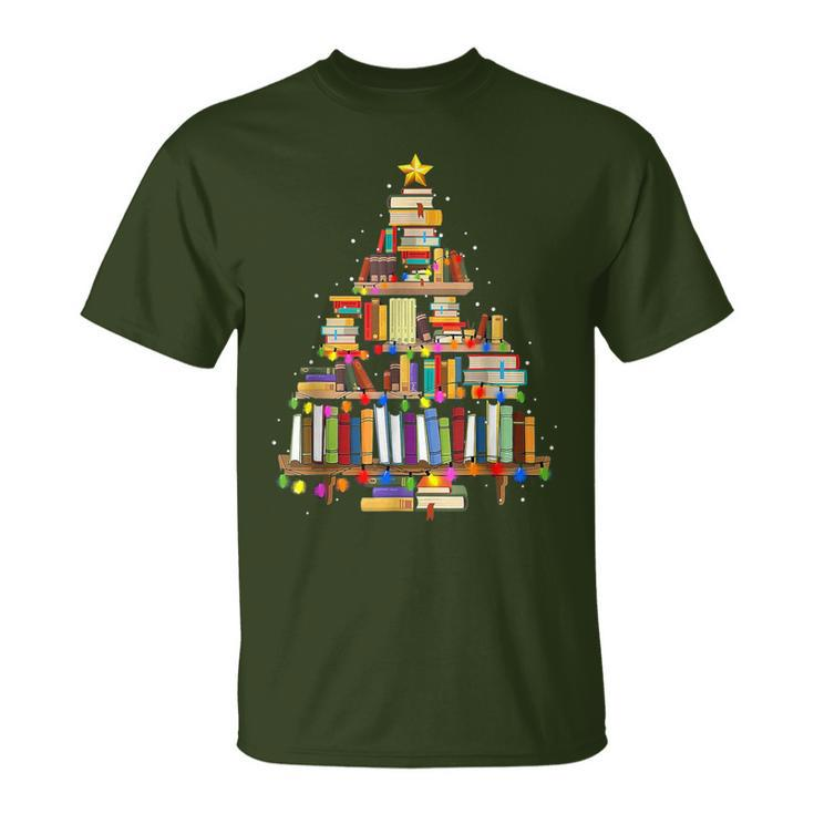Christmas Book Tree T-Shirt