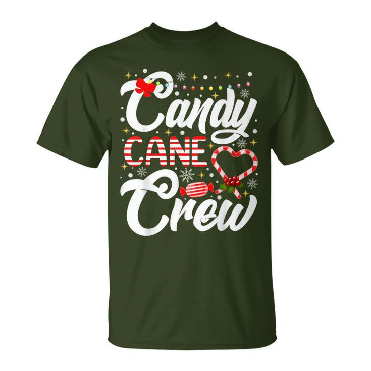 Christmas Candy Lover Xmas Candy Cane Crew T-Shirt