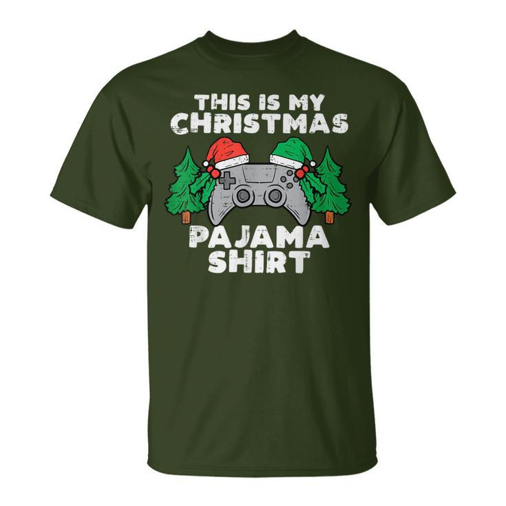 This Is My Christmas Pajama Video Games Boys Xmas T-Shirt