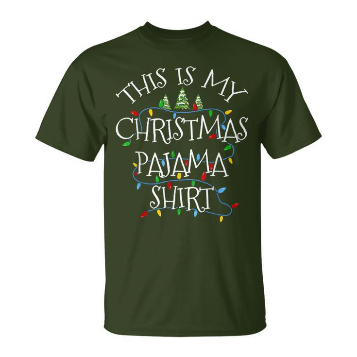 This Is My Christmas Pajama Xmas Familiy T-Shirt