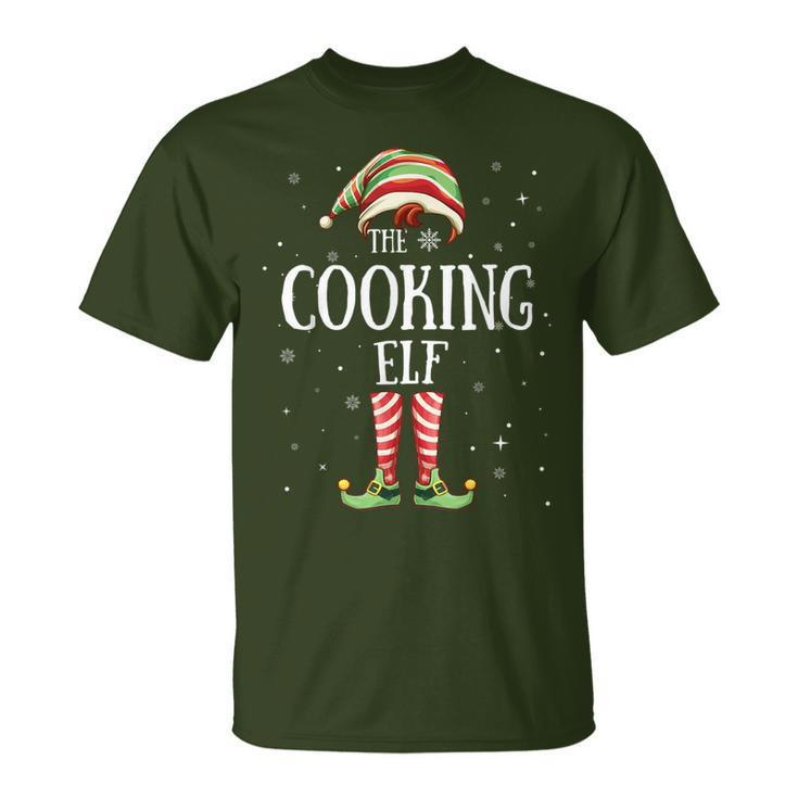 Cooking Elf Matching Family Group Christmas Party Pajama Xma T-Shirt